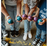 Boules Obut Enfant Indoor Outdoor bleu pailleté